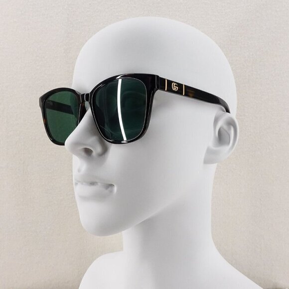 Gucci GG0637 Square Sunglasses Dark Havana Green OS - Picture 10 of 15